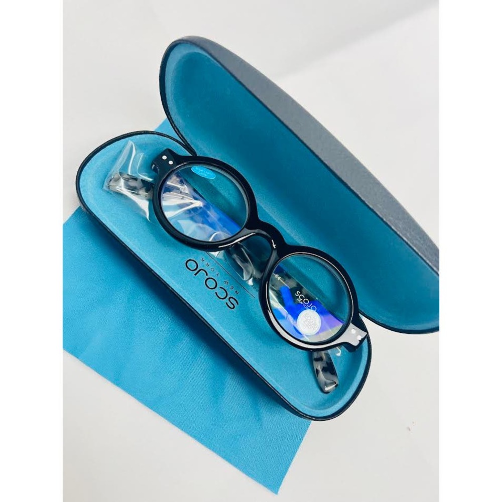 NEW! Scojo New York‎ Bleeker Street Reading Glasses Black/Vanilla +2.50x